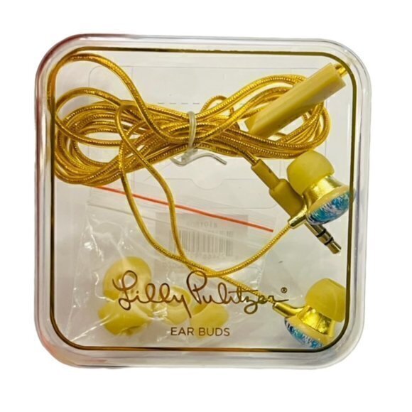BUNDLE 3 FOR $18 LILLY PULITZER EARBUDS Volume Control Blue and White Designer - Picture 4 of 8